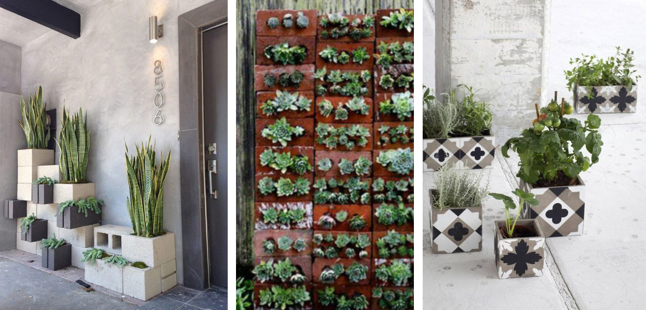 blocchi cemento collage