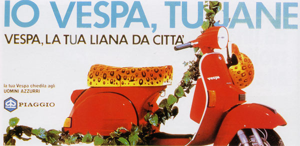 pubblicità vespa anni 40-90